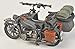 Zvezda German Motorcycle BMW R12 with Sidecar & Crew - Plastic Model Kit Scale 1/35 ,158 Parts ,Length 2.4'' / 6 cm, ZVE-3607