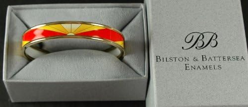 Enamels - Bangle Bracelet - Orange Sunset