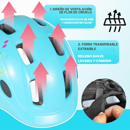 Casco de patines para niños en el parque con diseño transpirable y cómodo 3