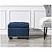 FIRST HILL FHW Storage Ottoman, Blue Linen