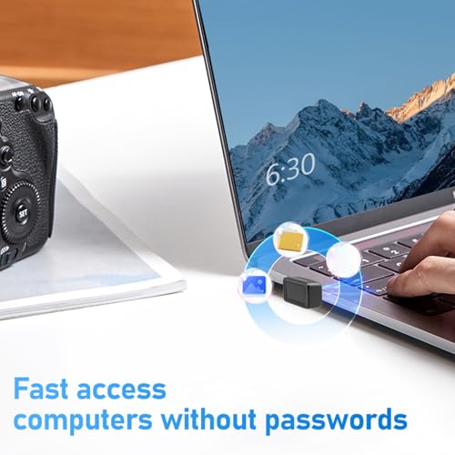 Lector de huellas dactilares USB para laptop con sensor táctil de 360 grados 4