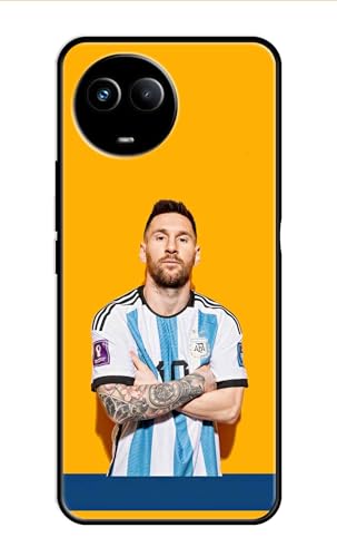 PRINTFIDAA® Metal TPU Printed Back Cover for Realme 11x 5G (Famous Football Player -T1) 360 Degree Protection | Camera Protection -25092024(C) Deal