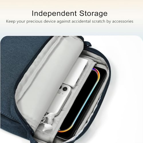 Image of TiMOVO 13 Inch Tablet Sleeve with Shoulder Strap, Indigo