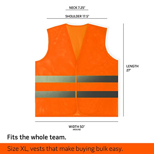 PeerBasics Coletes de segurança pacote a granel - refletivo de alta visibilidade, homens e mulheres,
