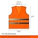 PeerBasics Safety Vests Bulk Pack - Reflective High Visibility, Men Women, Mesh (as1, numeric, numeric_10, regular, regular, Orange)
