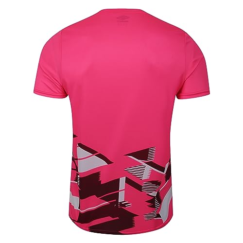 Umbro West Ham Warm Up Jersey (S), Lyx - Knockout Pink / New Claret / Brilliant White - Image 2