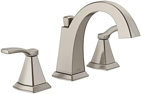 Delta Flynn Two Handel Widespread Lavatory Faucet Fits 3 Hole Sink