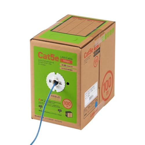 ELECOM LANケーブル Cat5e 100m 単線 Amazon.co.jp: エレコム LANケーブル 100m 自作用 ヨリ線仕様(短距離