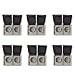 Produktbild REV AquaBase SPARSET - 6x 2-fach Feuchtraumsteckdose, 2-polig, spritzwassergeschützt IP54, waagrecht, Aufputz, grau