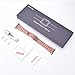 iiteeology Lightweight Stainless Steel Band Designed for Apple Watch Series 1-11, 42mm, 41mm, 40mm, 38mm, SE2&SE3, Replacement iWatch Bands for Women, Rose Gold