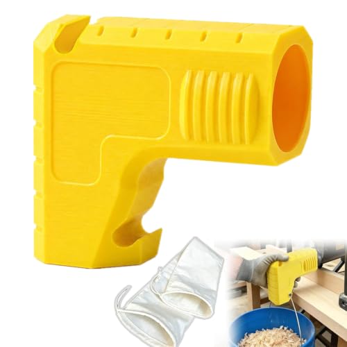Fhyvanel Table Saw Dust Collector Adapter Compatible with Dewalt 2.05 Inch Dust Collector Connector with Dust bag & Built-In Bag Hook for Workshop Jobsite Simple Slide-On Installation