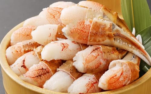 生ずわい蟹 カニ爪肉 500g(8〜25本) フルポーション 爪肉 むき身 しゃぶしゃぶ 鍋 海鮮 BBQ バーベキュー 簡単調理 冷凍