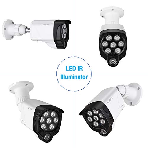 Lonnky Led Ir Illuminator Wide Angle 8-Leds 90 Degree 100Ft Ir Infrared Flood Light For Cctv Security Cameras, Ip Camera, Bullet Camera, Dome Camera, Suitable For Outdoor Use(White) #TOP6