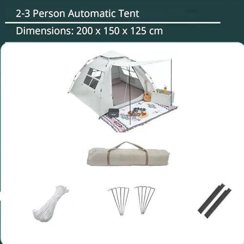 Carpa automática para camping 2-3 personas fácil montaje miniatura 7