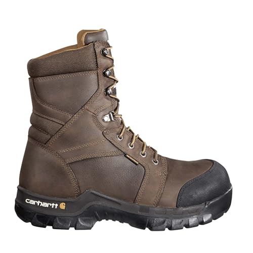 Image of Carhartt Men's CSA 8 inch Rugged Flex Waterproof Insulated Puncture Resistant Composite Toe Work Boot