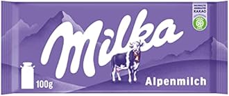 Milka Alpine Milk Chocolate, 100 Grams