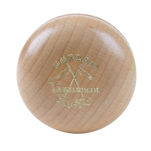 Duncan Toys Wooden Crossed Flags Tournament Yo-Yo, Classic Wood Design, Natural