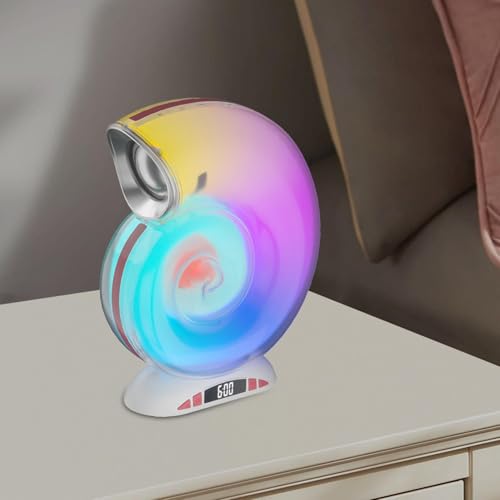 Haut-parleur portable sans fil conque avec veilleuse et audio de voyage sans interférence