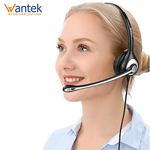 Phone Headset 2.5mm with Microphone Noise Cancelling & Volume Controls