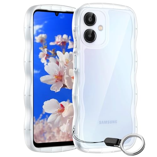 Galaxy A25 5G�p�P�[�X�N���A �����O�t�� �M�����N�V�[A25 5G SC-53F SCG33 �E�F�[�u ������ �}�O�Z�t ���� �}�c�Ɗ� TPU �ϏՌ� ���y�� �ɔ� ���� ���΂݂Ȃ� ����~�� ���킢�����˂��� �؍� �l�C �X�g���b�v�z�[��