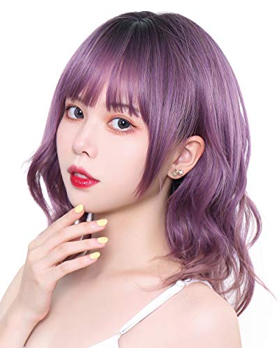 TefuRe ウィッグ ミディアム ロング 前髪 かつら 女性 H-6132-BkPp