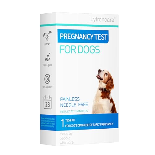 Dog Pregnancy Test kit at Home -No Blood Draw, Fast & Painless 5-Min Results, No Blood Draw, 98% Reliable, Easy Home Use
