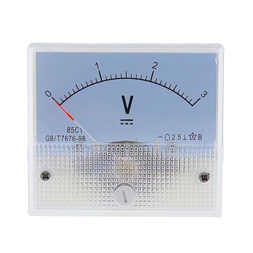 Voltmètre analogique CC jauge haute tension 500V avec cadran gradué de précision
