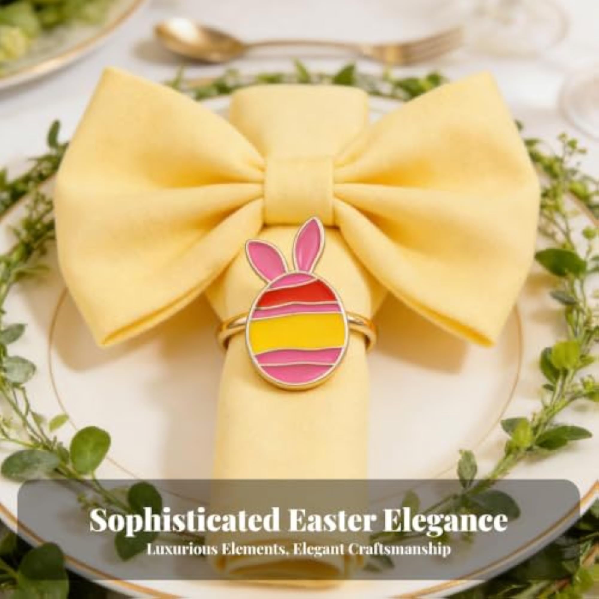 Easter Napkin Holder, Reusable Tableware Accessory