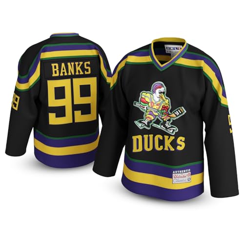 UNLC Adam Banks Mighty Ducks Jersey