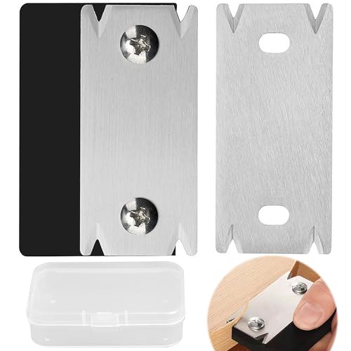 Kantenschneider Umleimer, Kantenhobel Holz, Manueller Kantenanleimschneider mit 1 Ersatzklinge, Kantenhobel für Holz PVC ABS Kantenschneider Umleimer