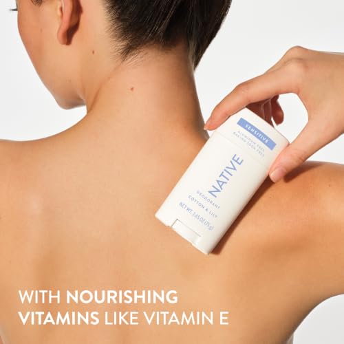 Native Sensitive Deodorant Contains Naturally Derived Ingredients, 72 Hour Odor Control | Deodorant for Women & Men, Aluminum Free with Baking Soda, Coconut Oil and Shea Butter, Cotton & Lily - image 8