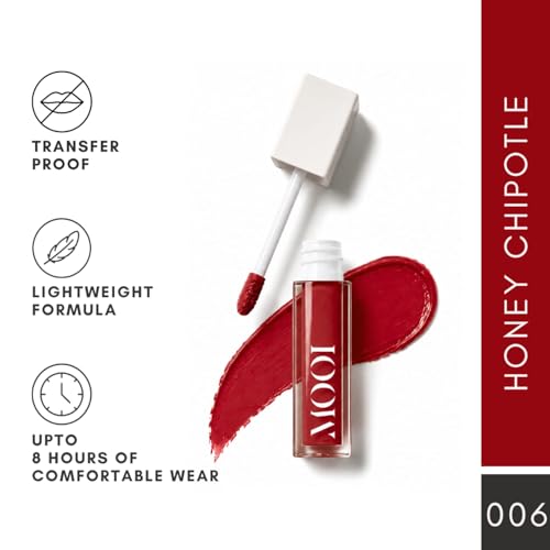 Image of Liquid Matte Lipstick - Honey Chipotle, Warm Deep Red | Food-Proof, Transfer-Proof, Lightweight | Lasts Up to 8 Hours | 5 ml