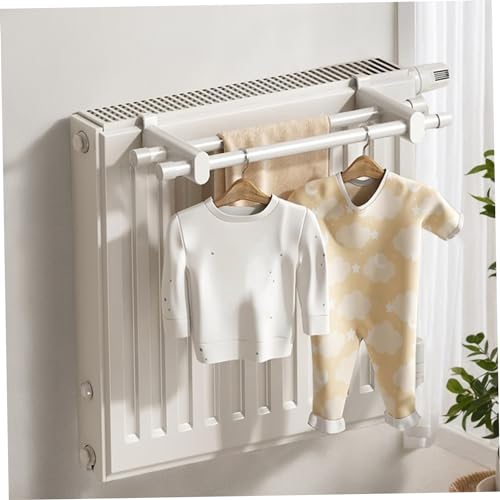 Rail de toalla de radiador 19.7 pulgadas para panel doble blanco 6