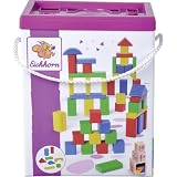 Eichhorn - Cubo 50 bloques de Madera Colores ( 100050161)