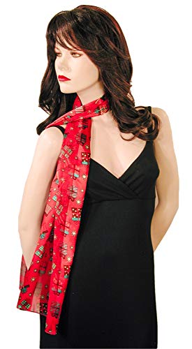 Colorful Gift Boxes Christmas Holiday Scarves with Gift Box Option3