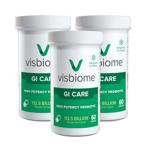 Visbiome® GI Care - High Potency Probiotic - 112.5 Billion CFU Live Probiotics, Original De Simone Formulation, Made in USA, 180 Capsules.