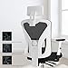 Hbada Ergonomic Office Desk Chair with Adjustable Armrest, Lumbar Support, Headrest and Breathable Skin-Friendly Mesh, White