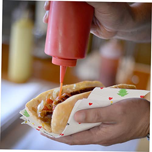 Papel de comida frita navideña PRETYZOOM: la solución para servir bocadillos sin grasa 3