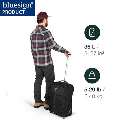 Osprey Farpoint Men's Wheeled Travel Pack 65L Black One Size For Men Business Travel