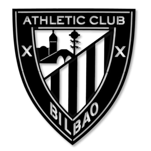 BUYLUX Cuadro Escudo Bilbao Pared Madera - Decoracion Habitacion, Hogar Moderno - Regalos Originales para Hombre, Niño - Cuadros Decoracion Salon Modernos - Poster Futbol (Athletic Bilbao)