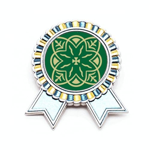 Broche verte Talavera en métal taille M avec motif décoratif mexicain
