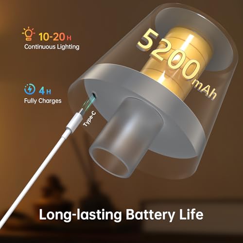 Jeebel LED Bottle Light 5200 mAh Wireless RGB Bottle Lamp, Lampshade for Bottles with Touch Control Continuously Dimmable - Image 4