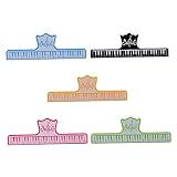 WHAMVOX 5Pcs Piano Score Clips Durable Musical Score Holders for Easy Page Turning Smooth Edges Convenient Music Reading Supplies