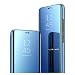 Produktbild GOGME Hülle für Xiaomi Mi 11, Spiegel Smart View Handyhülle PC/PU Premium Leder Flip Case Cover, Stand Mirror Schutzhülle mit Klappbarer Ständer. Blau