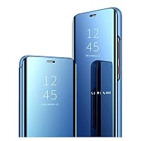Custodia Smart Clear View Per Xiaomi Redmi 12C/11A – Cover Con Specchio E Supporto Pieghevole, Nero - 4