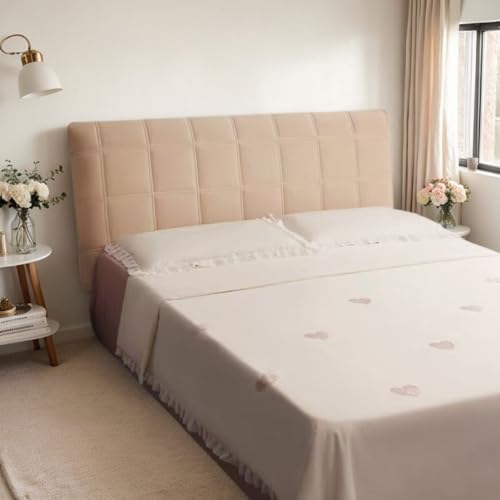 Funda elástica de terciopelo para cabecero, protector universal para respaldo para decoración de dormitorio