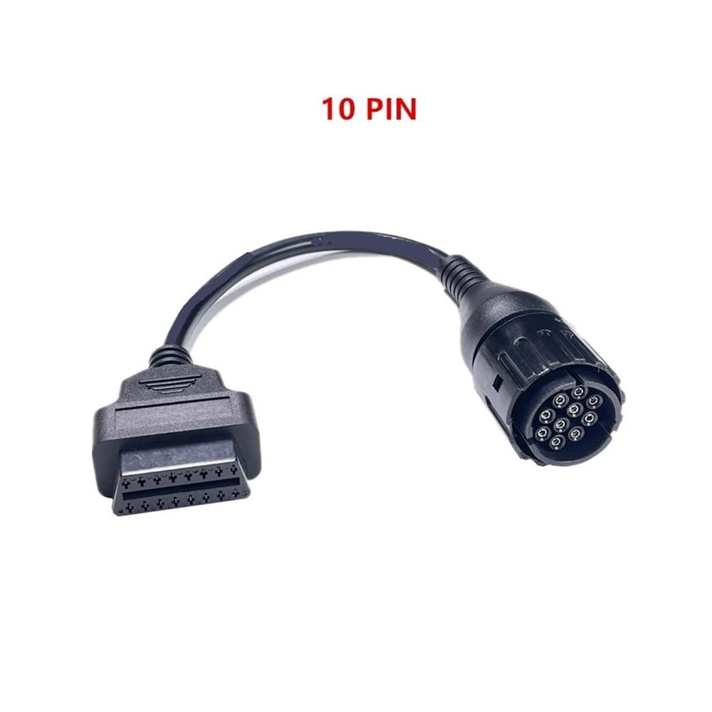Pasuje do motocykli bm. Kabel 10-pinowy. 10-pinowy adapter OBD2 16-pinowy. Złącze diagnostyczne OBD2 bm.