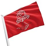 Democratic Socialists of America Flag, 3x5 Ft, DSA Political Organization Banner