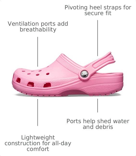 Image of Crocs Unisex-Adult Classic Clog, Clogs for Women and Men