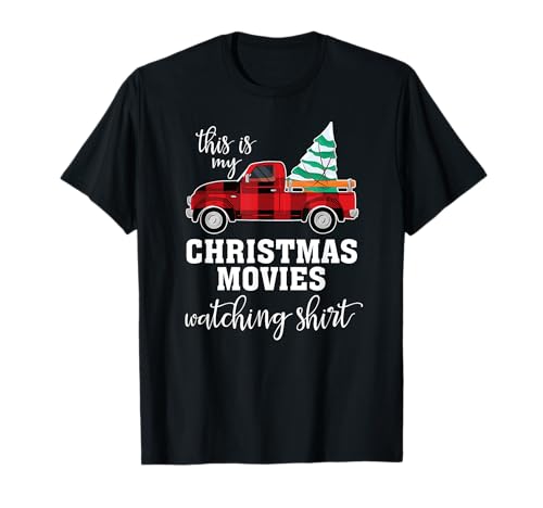 Christmas Movies Watching Shirt Women Boys Girls Xmas Movie Camiseta